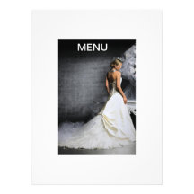 MENÚ DEL BODA INVITACION PERSONALIZADA