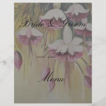 menú del boda tarjeta publicitaria
