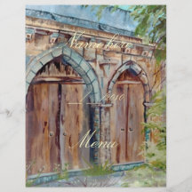menú del boda tarjetones