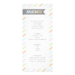Menú neutral de la fiesta de bienvenida al bebé de invitaciones
