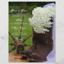 Menú rústico del boda del país del Hydrangea Tarjeta Publicitaria