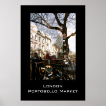 Mercado de Londres Portobello Poster