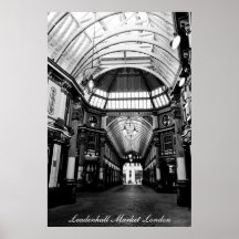 Mercado Londres de Leadenhall Poster