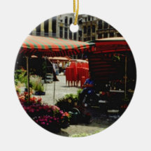 Mercado rosado de la flor en la plaza principal, B Ornamento Para Arbol De Navidad