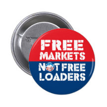 Mercados libres - no Freeloaders Pin