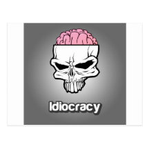 ¡Mercancía de Idiocracy! Postal