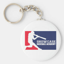 Mercancía de la academia del béisbol del escaparat llaveros personalizados