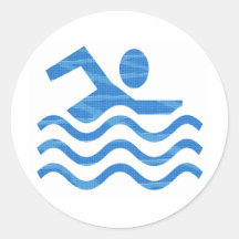 Mercancía de los clubs de la natación etiqueta