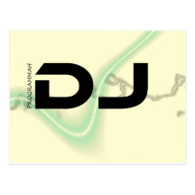 Mercancías de DJ Tarjetas Postales