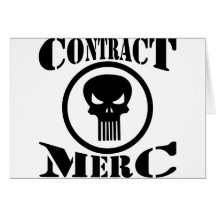 Mercenario Merc del contrato Tarjeton