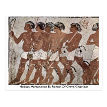 Mercenarios de Nubian del pintor de la cámara grav Postal
