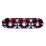 Mercury rojo, arte abstracto monopatin personalizado