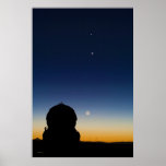 Mercury Venus y la luna alinea en una conjunción Impresiones