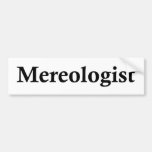 Mereologist Pegatina De Parachoque