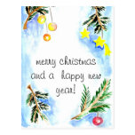 Merry Christmas and a Happy New Year! Postkarte
