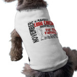 Mes de la conciencia del cáncer de pulmón para mi  ropa de mascota