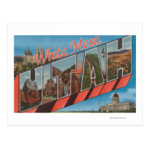 Mesa blanco, Utah - escenas grandes de la letra Postales