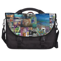 Messengerbag del collage de Coolio del paraíso del