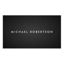 Metal moderno negro elegante llano profesional tarjetas de visita