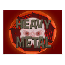 Metal pesado con el Scull Postal