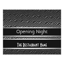 Metal plateado del negro de la noche de la inaugur