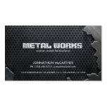 Metal y malla agrietados plantilla de tarjeta personal