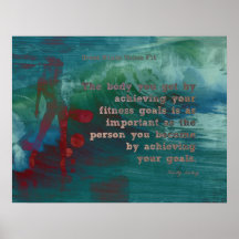 ¡Metas de la aptitud para la confianza! Posters