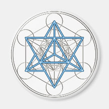 Metatrons Würfel -  Merkaba - Stern Tetraeder Magnets
