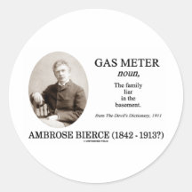 Metro de gas (Ambrose Bierce el diccionario del di Pegatinas