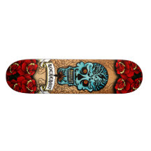 Mexican Skull Deck - By Rockero77 Skates
