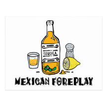 Mexicano divertido postal