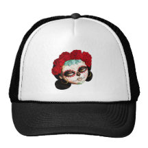 Mexicano hermoso Catrina Gorros Bordados