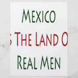 México es la tierra de hombres reales tarjetas publicitarias