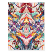 Mezcla abstracta del color tarjetas postales