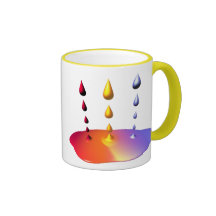 Mezcla creativa de la pintura taza de café