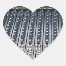 Mezclador del tablero sano de la mezcladora de aud colcomanias corazon personalizadas