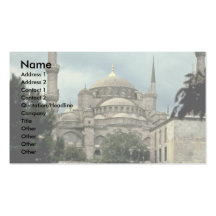 Mezquita azul, Estambul, Turquía Plantillas De Tarjeta De Negocio