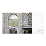 Mezquita azul tarjeta fotografica personalizada