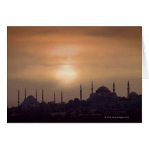 Mezquita azul y Hagia Sophia Turquía, Estambul Tarjetas