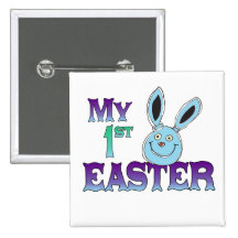 Mi 1r conejito del azul de Pascua Pins
