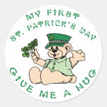 Mi 1r regalo del día del St Partick Pegatina Redonda