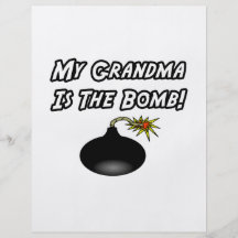 Mi abuela es la bomba flyer personalizado