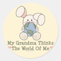 Mi abuela piensa el mundo en mí los pegatinas del 