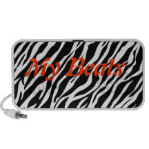 Mi altavoz del estampado de zebra de los golpes