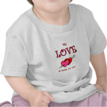 Mi amor es aquí permanecer camisetas
