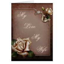 Mi amor mi esposa felicitación
