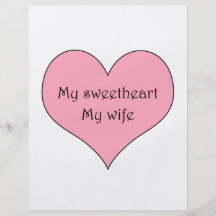 Mi amor mi esposa tarjetas informativas