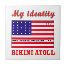 Mi atolón de bikini de la identidad azulejos