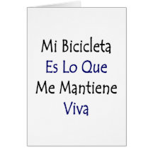 MI Bicicleta Es Lo Que yo Mantiene Viva Tarjeton