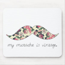 mi bigote es mousepad del vintage